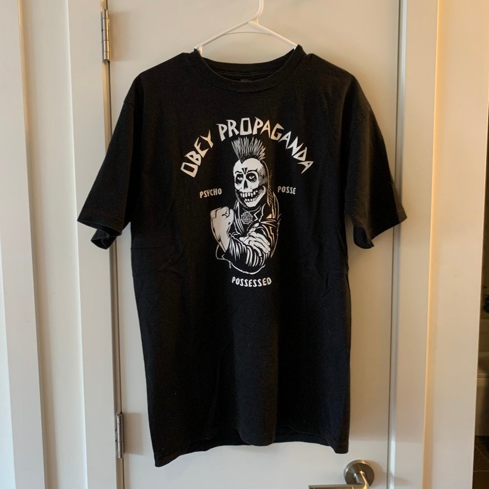OBEY PSYCHO POSSE SHIRT MADE IN USA LARGE